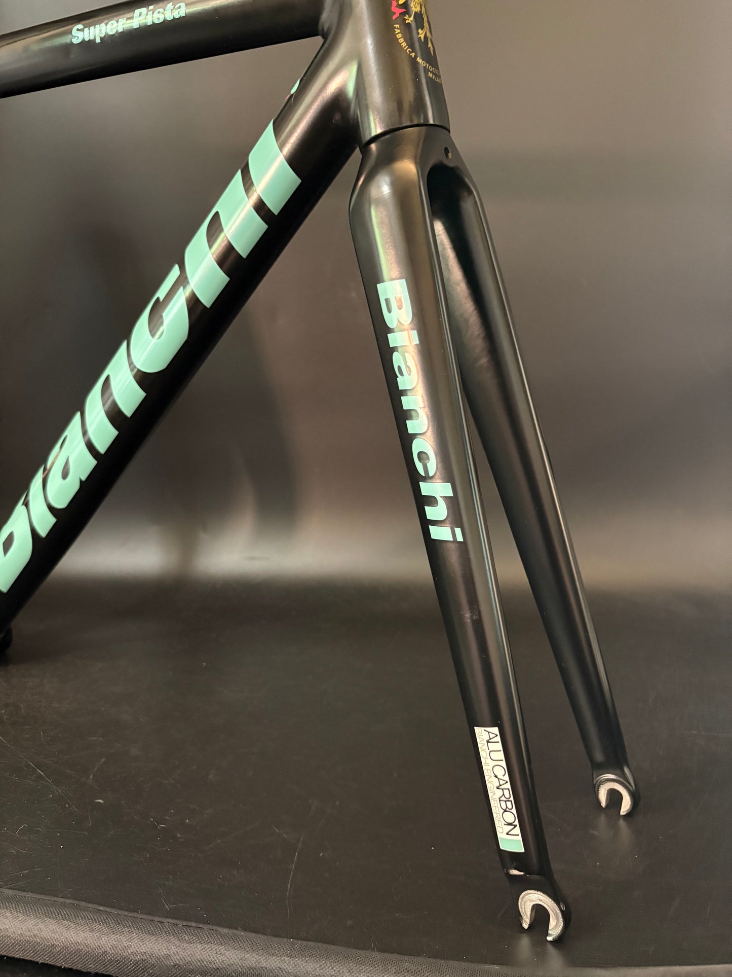 Bianchi Super Pista Frameset Black/Celeste 53cm