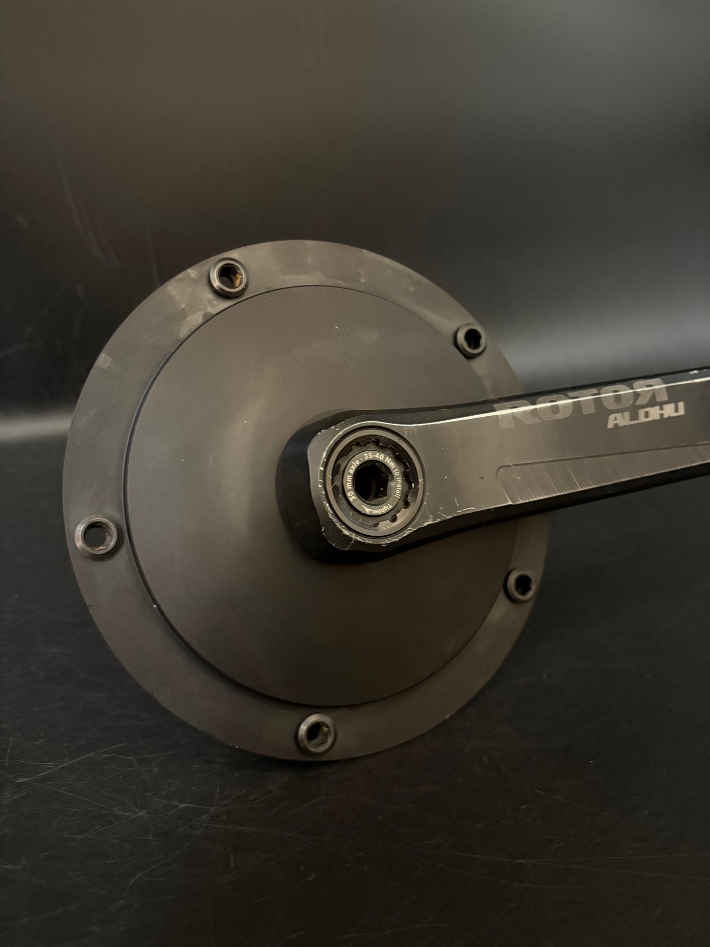 Rotor Aldhu Crankset Black 165mm