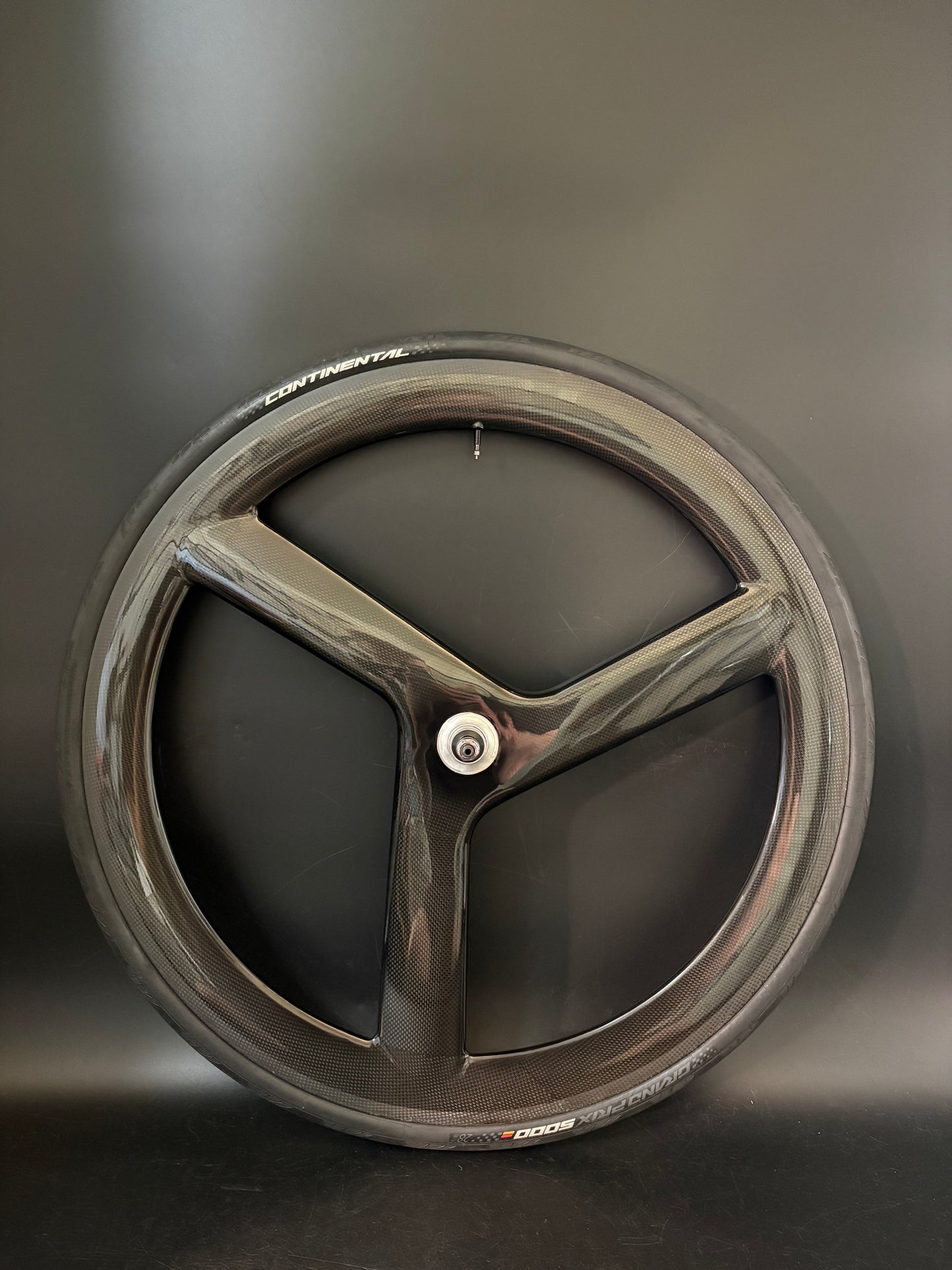 Unbranded Tri Spoke Carbon Clincher Front Wheel