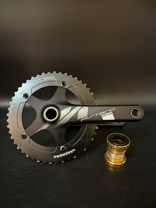 Miche Pistard 2.0 Crankset Black 165mm 48t
