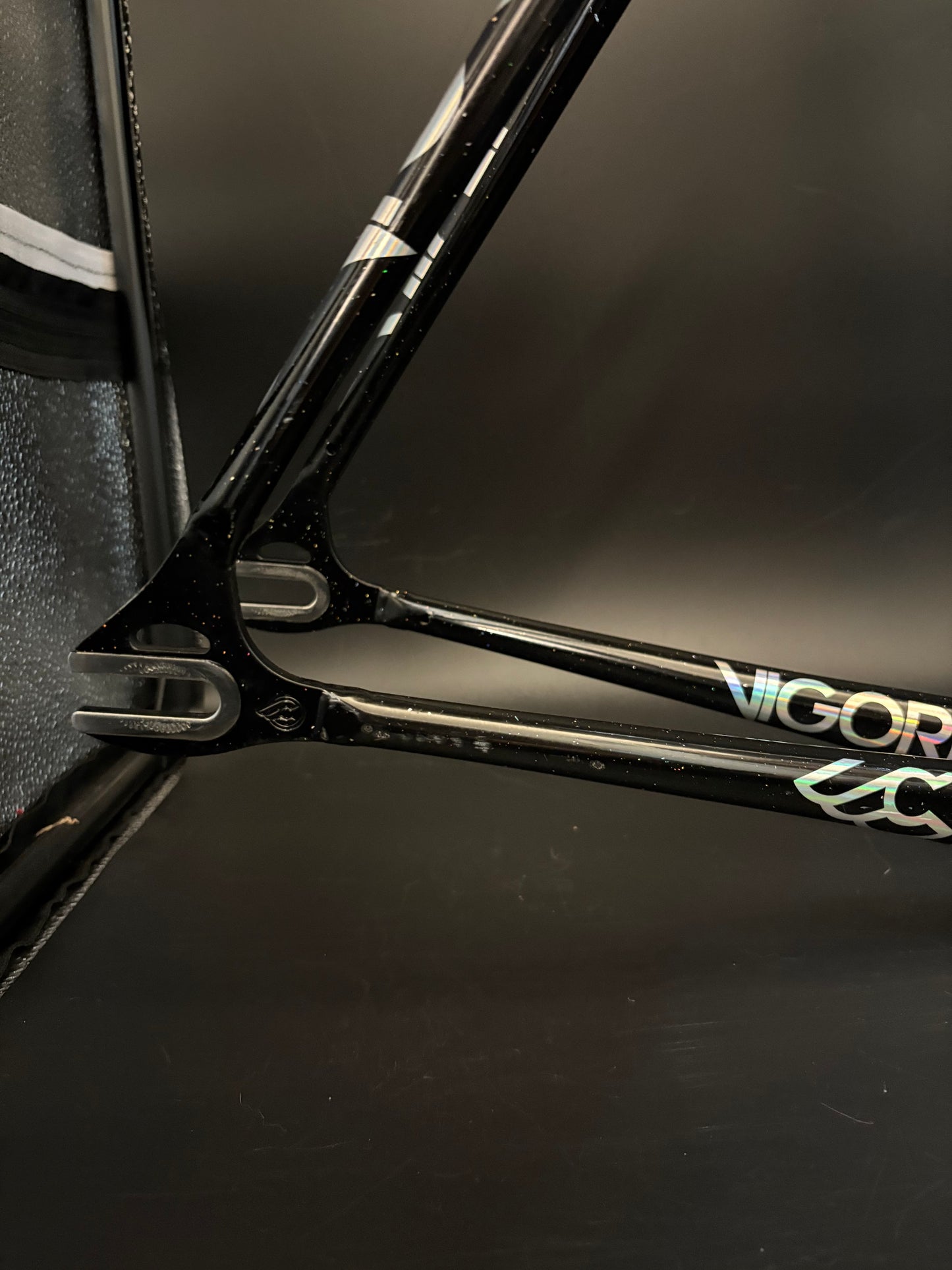 Cinelli Vigorelli Steel Frameset Black Sparkle L