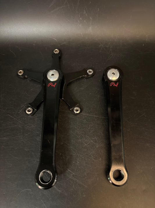 Phil Wood Cranks Black 165mm