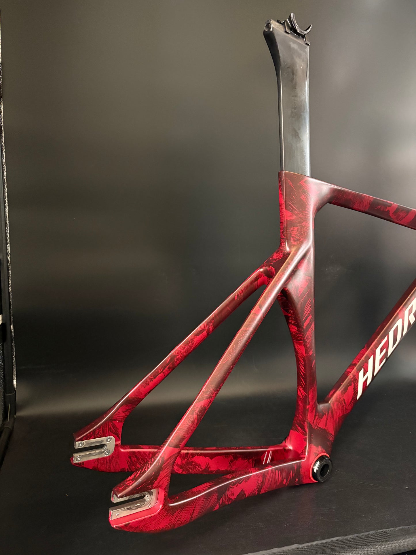 Hedrick Carbon Frameset Red Marble 50cm ST 56cm TT