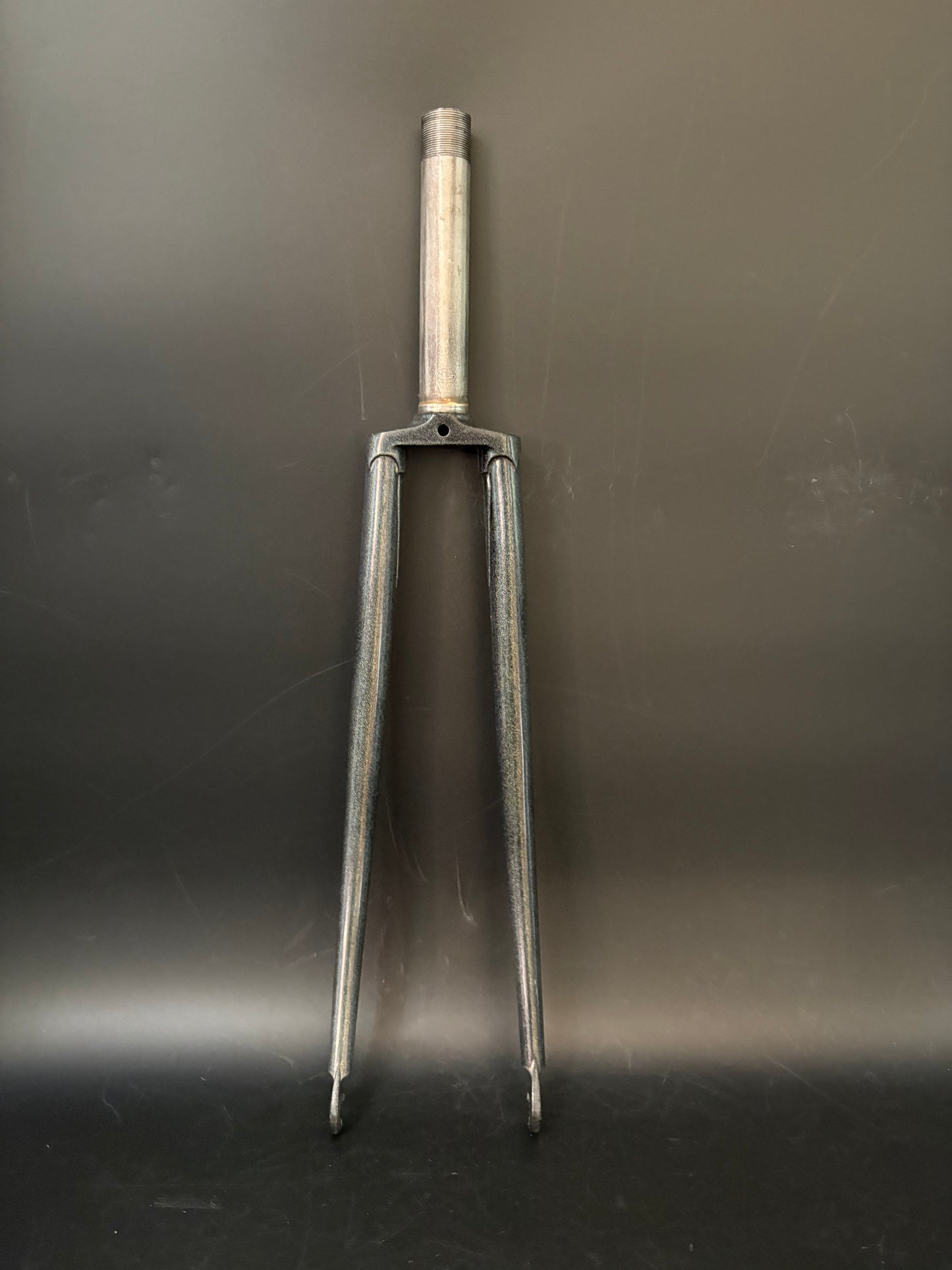 Unbranded Columbus Tubing Fork Grey Rainbow Sparkle 1” Threaded 147mm