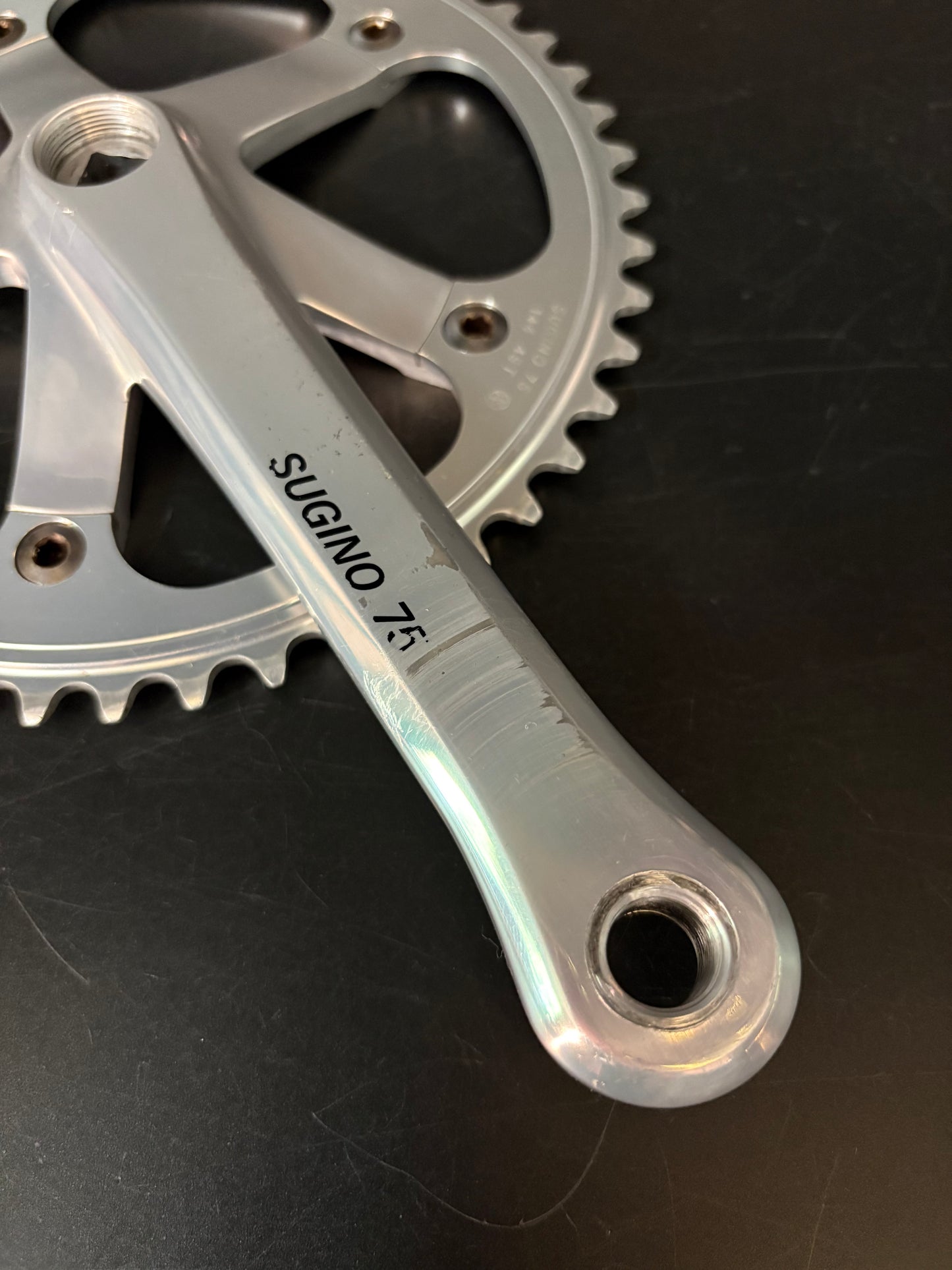 Sugino 75 Crankset Silver 165mm 49t