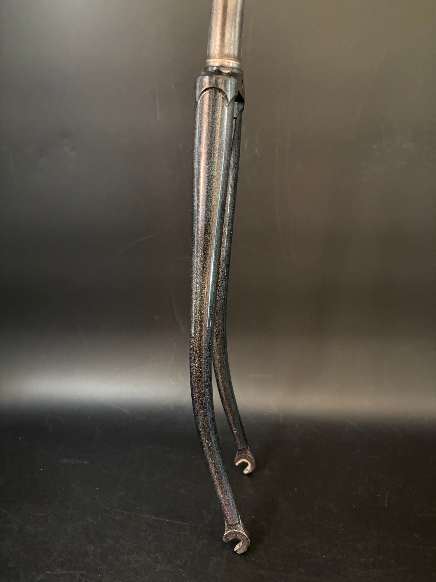 Unbranded Columbus Tubing Fork Grey Rainbow Sparkle 1” Threaded 147mm