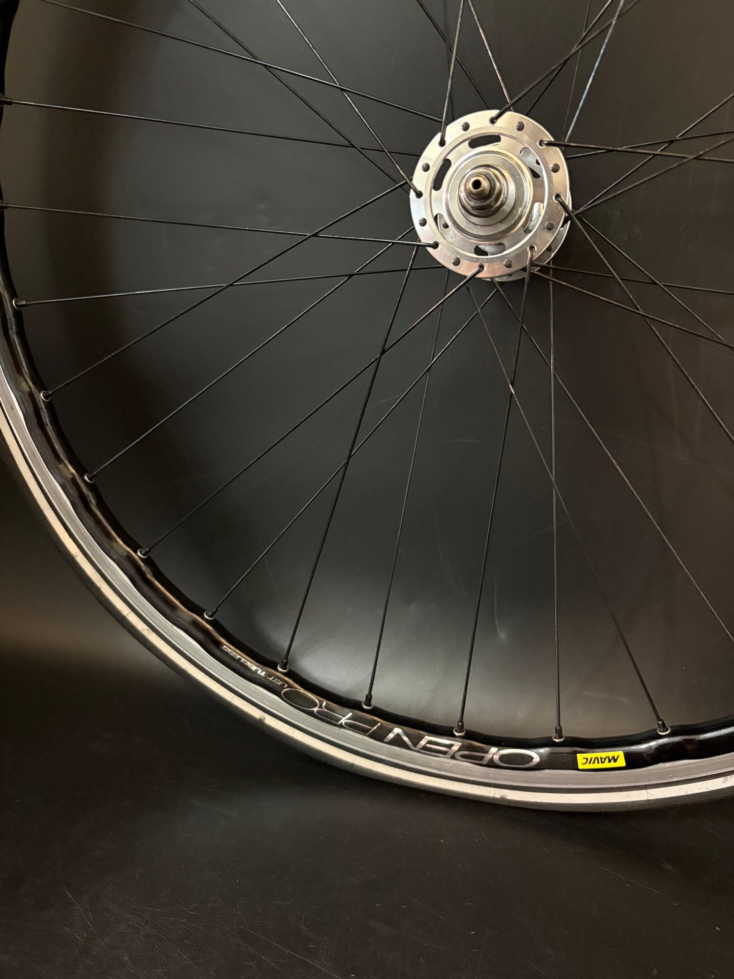 Mavic Open Pro UST Machined / Elite Shope Carbon Hub Wheelset 32h