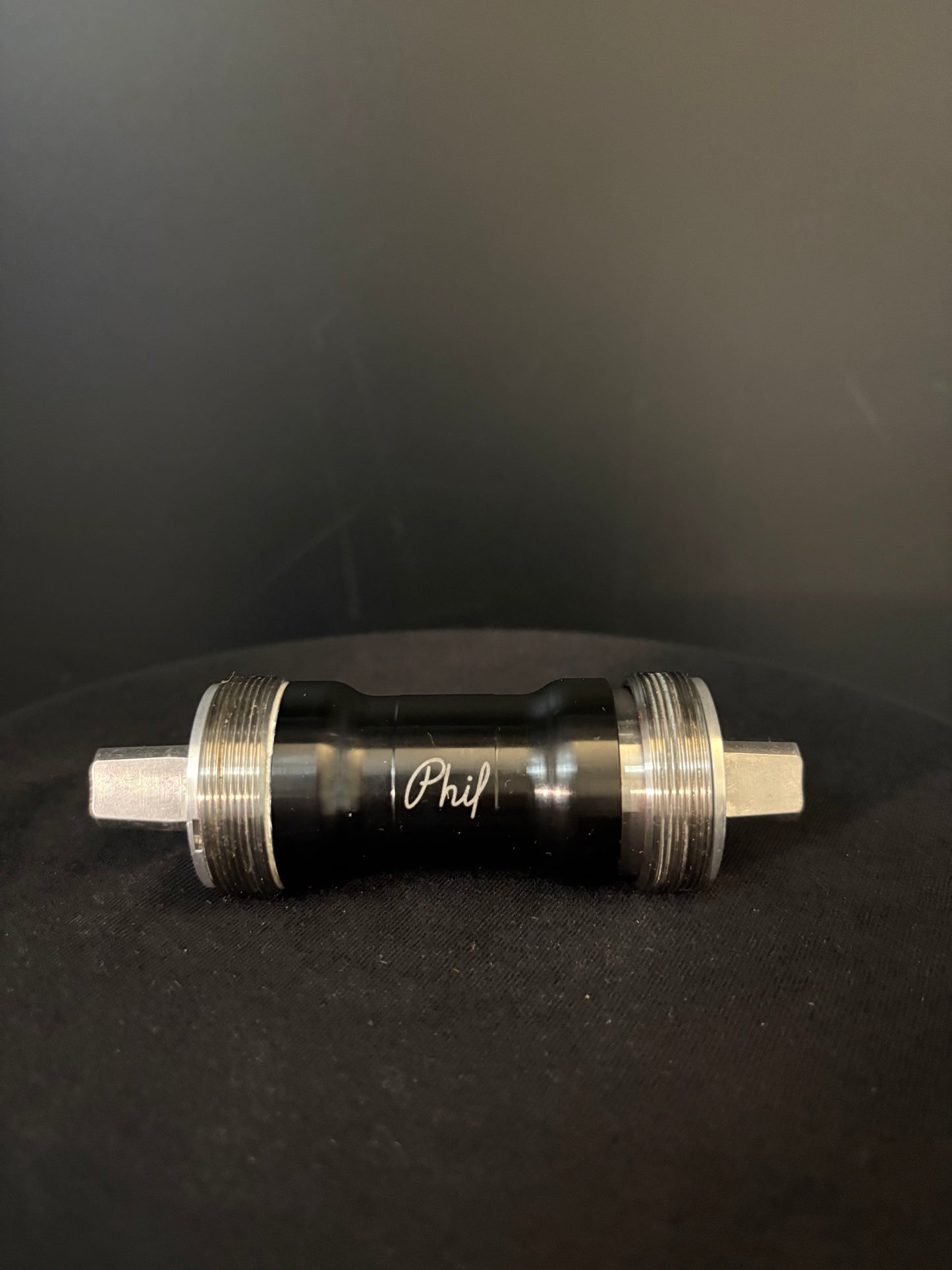 Phil Wood Bottom Bracket Black 110.5mm ISO w/ Mudguards