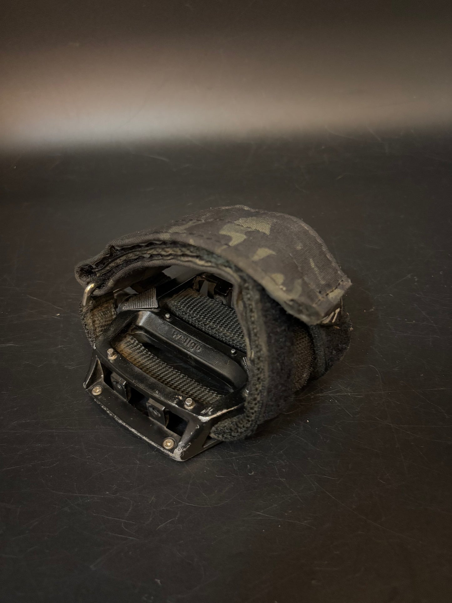 Wellgo Metal Pedals / Ynot Camo Straps Pedal Setup