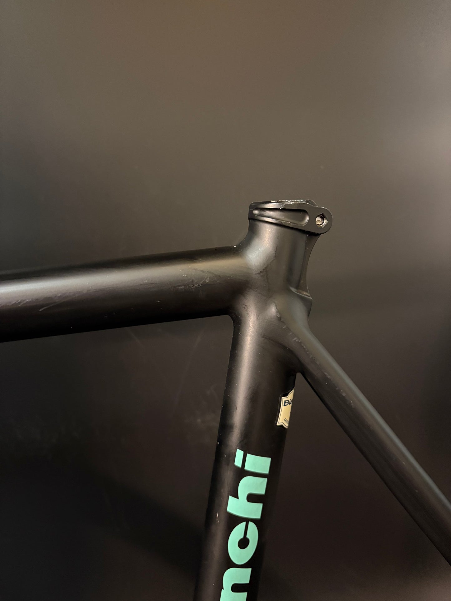 CRACKED Bianchi Pista Concept 2003 Frameset Black 55cm