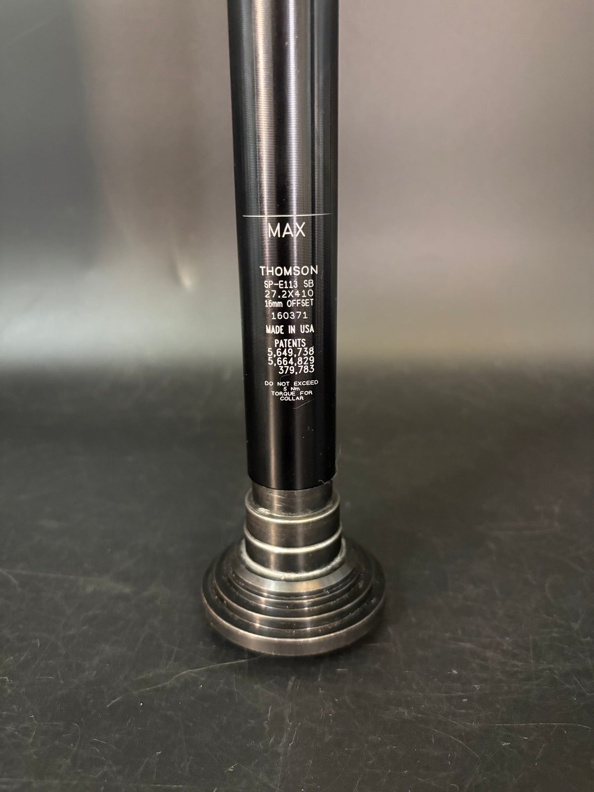 Thomson Elite Setback Seatpost Black 27.2 410mm