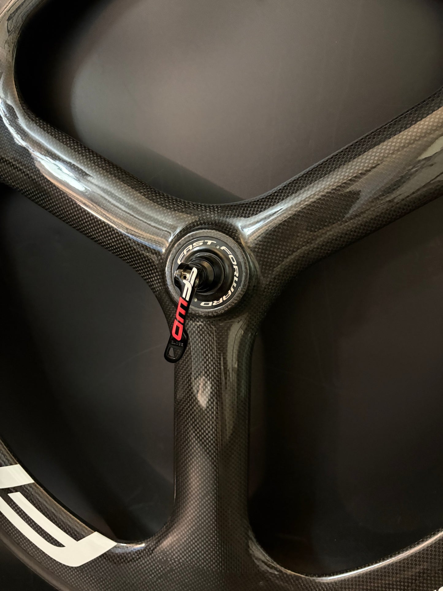 FFWD Tubular Tri Spoke Front Wheel Carbon