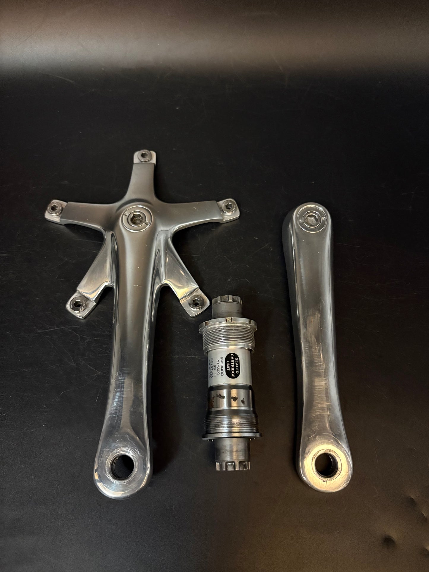 Dura Ace 7710 Cranks Polished 167.5mm