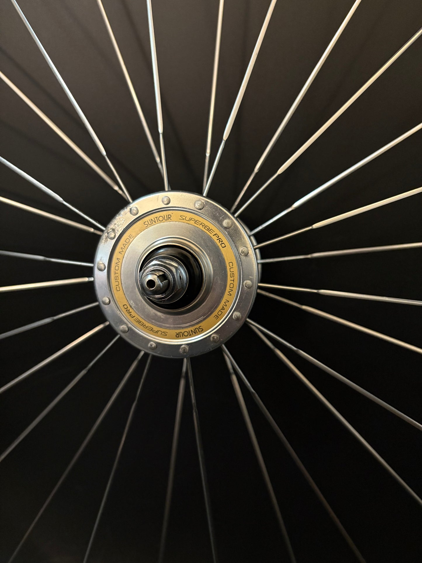 Campagnolo Seoul 88 Tubular / Suntour Superbe + Dura Ace Wheelset Silver 28h