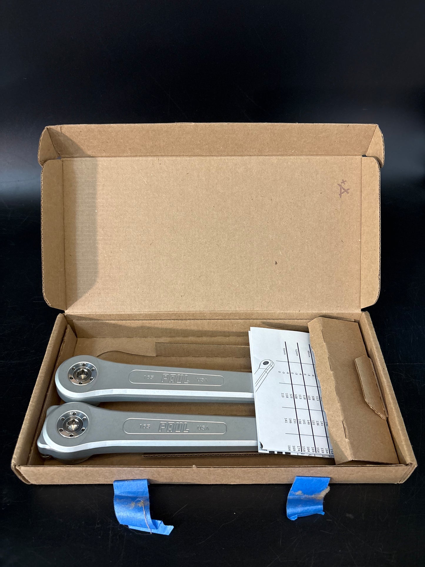 NEW Paul 100% Pure Cranks Silver 165mm
