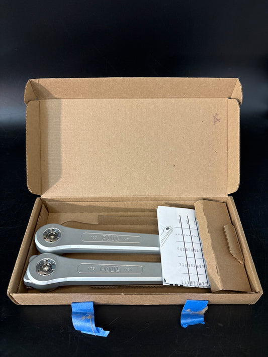 NEW Paul 100% Pure Cranks Silver 165mm