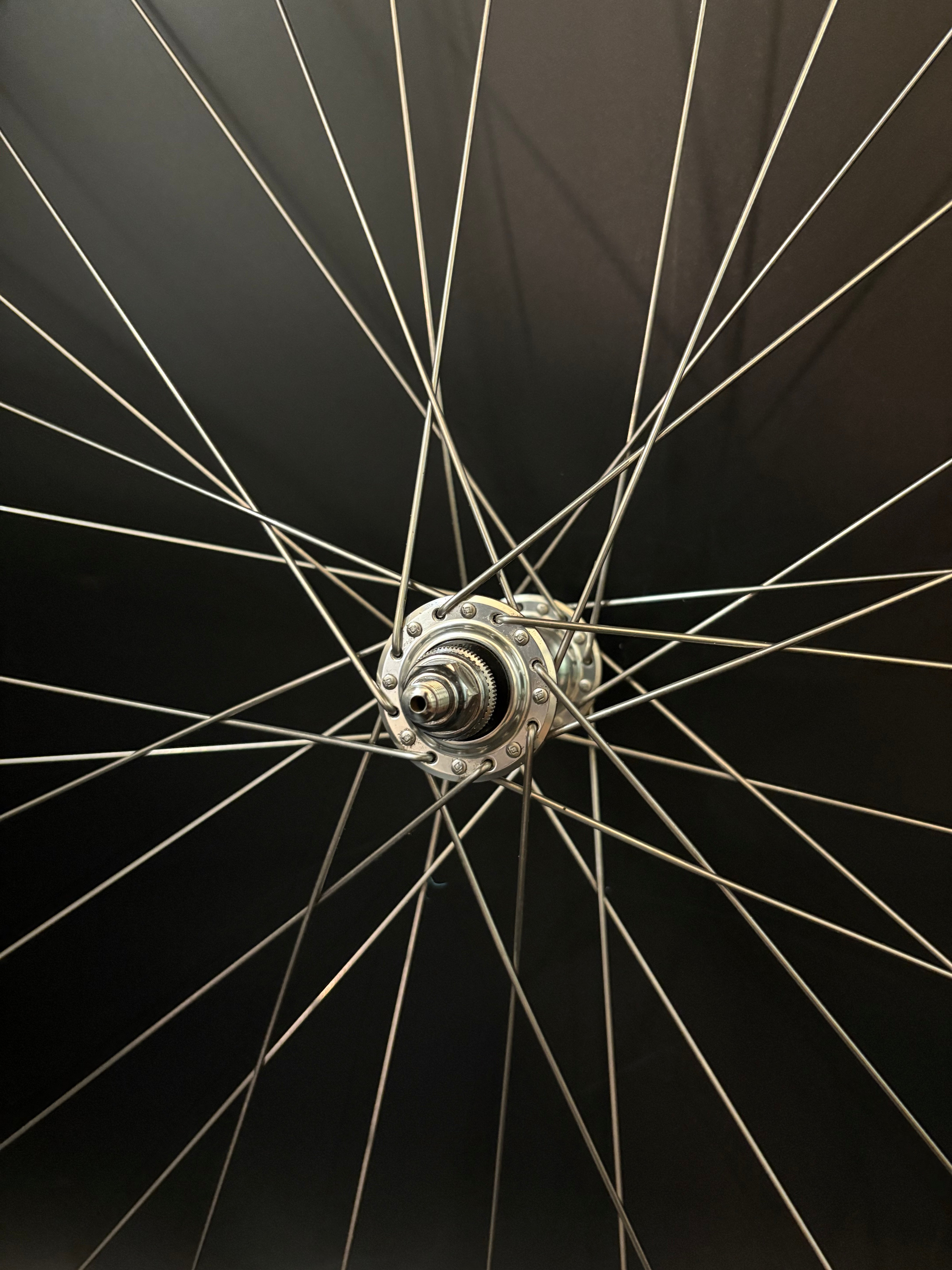 Mavic Open Pro Black Machined / Dura Ace 7710 Low Flange