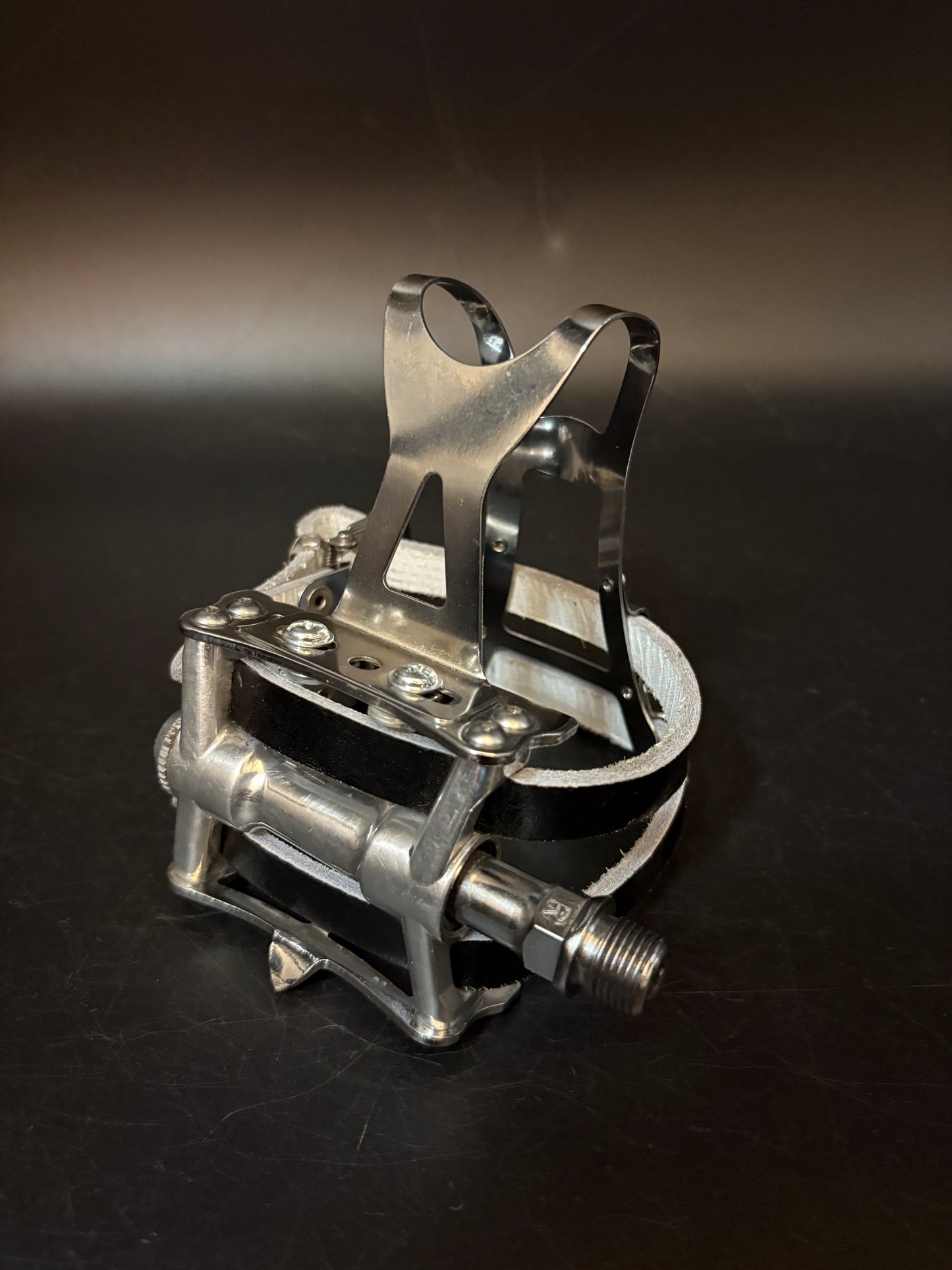 MKS Sylvan Next Silver / MKS Leather Double Straps Pedal Setup