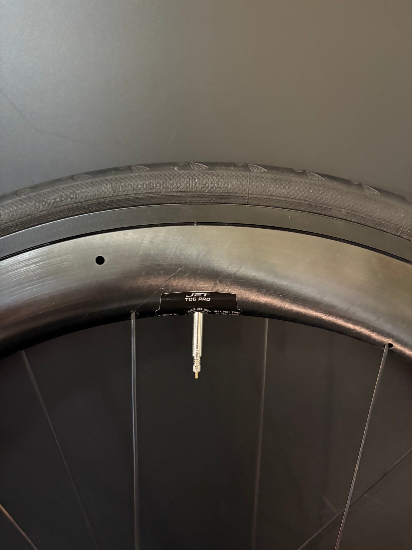 HED Jet TC6 Pro Rear Wheel Carbon Clincher 24h