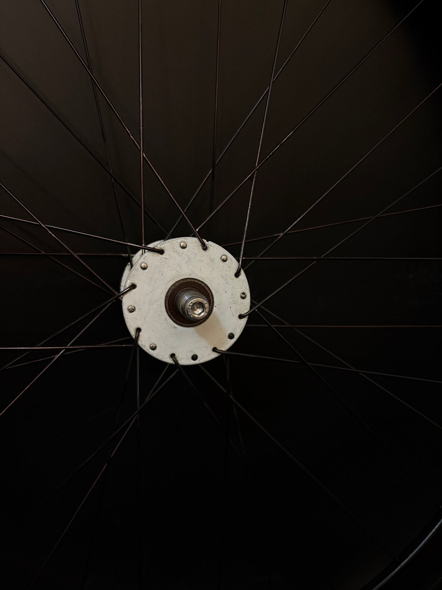 H Plus Son SL42 Black / Phil Wood White Front Wheel 32h