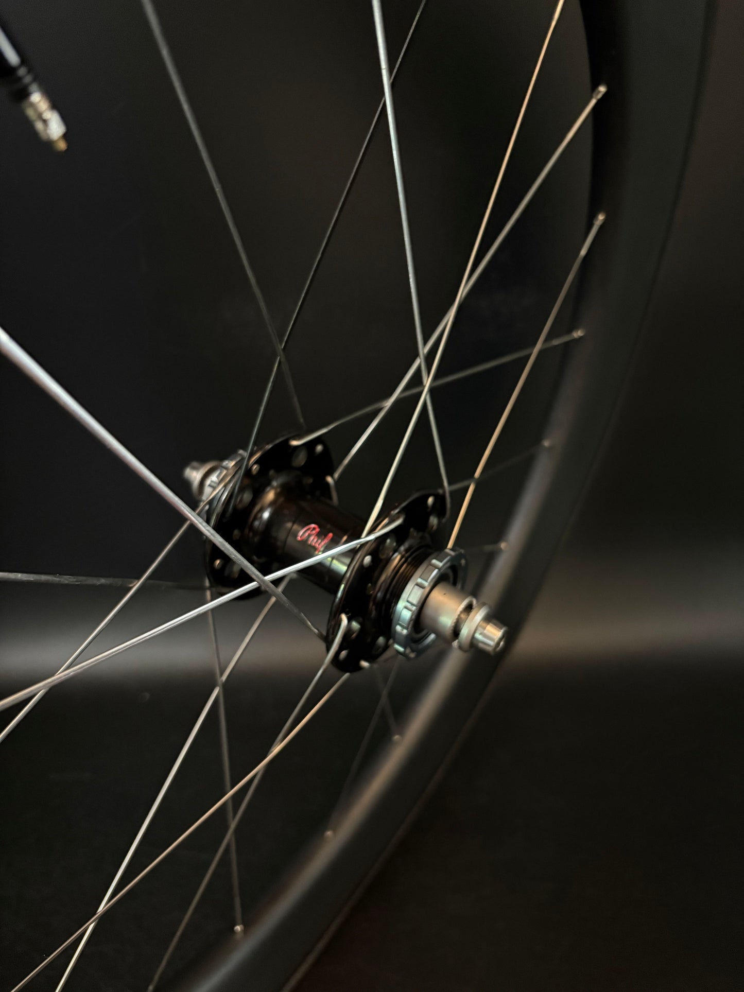 Unbranded Carbon 88mm / Phil Wood Pro Wheelset Black 20h