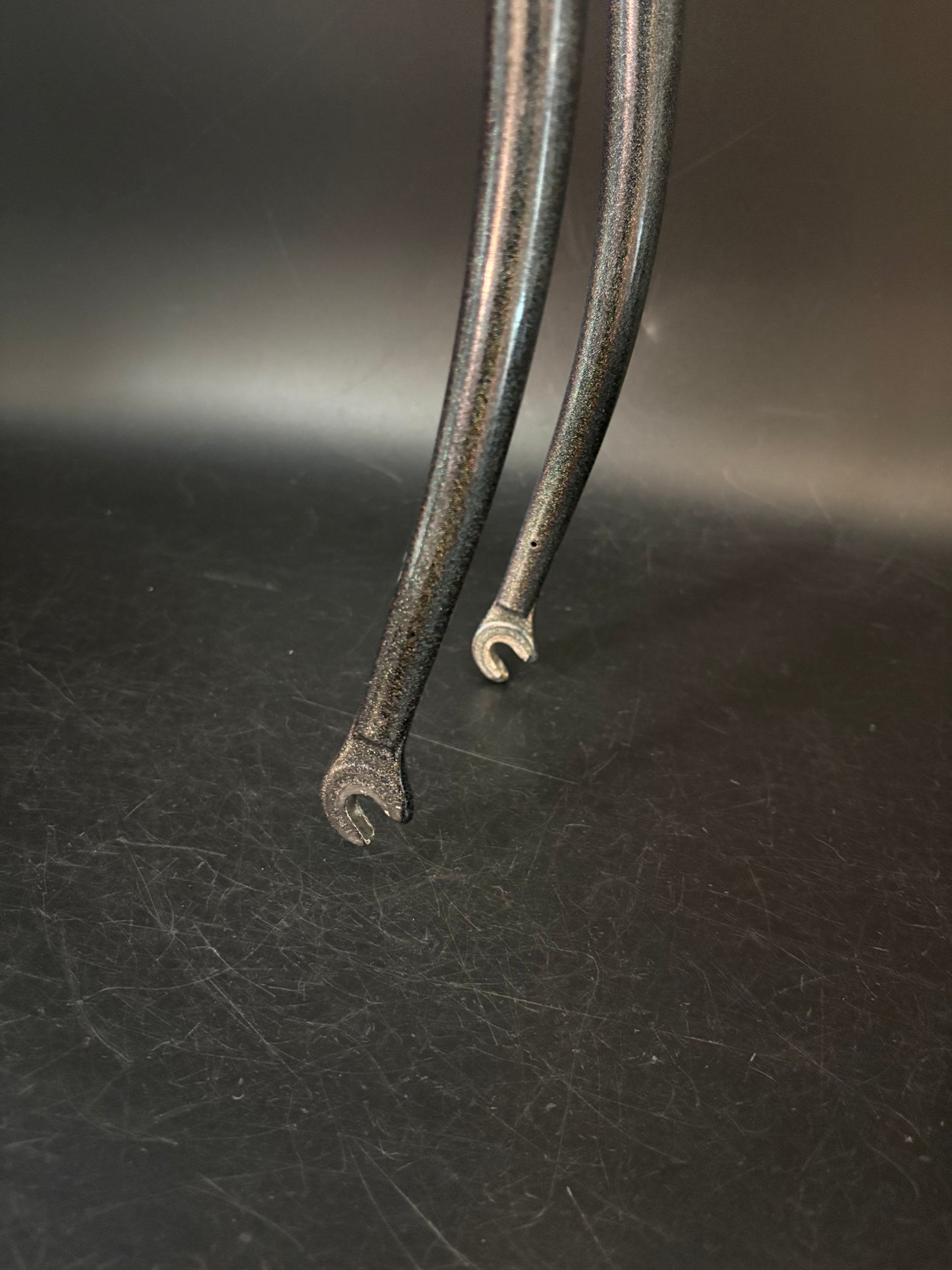 Unbranded Columbus Tubing Fork Grey Rainbow Sparkle 1” Threaded 147mm