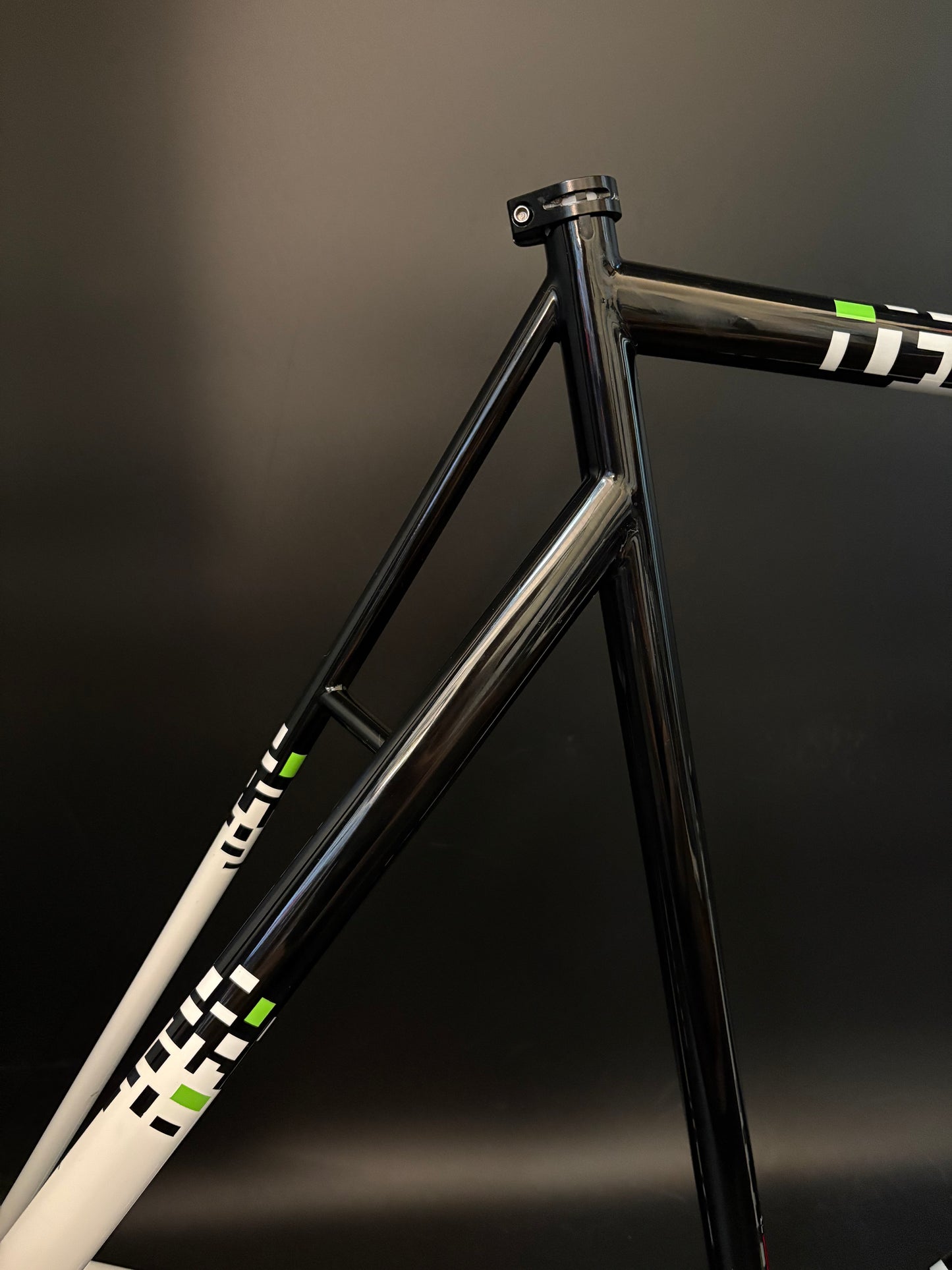 Weis Track Steel Frameset Black/White 58cm