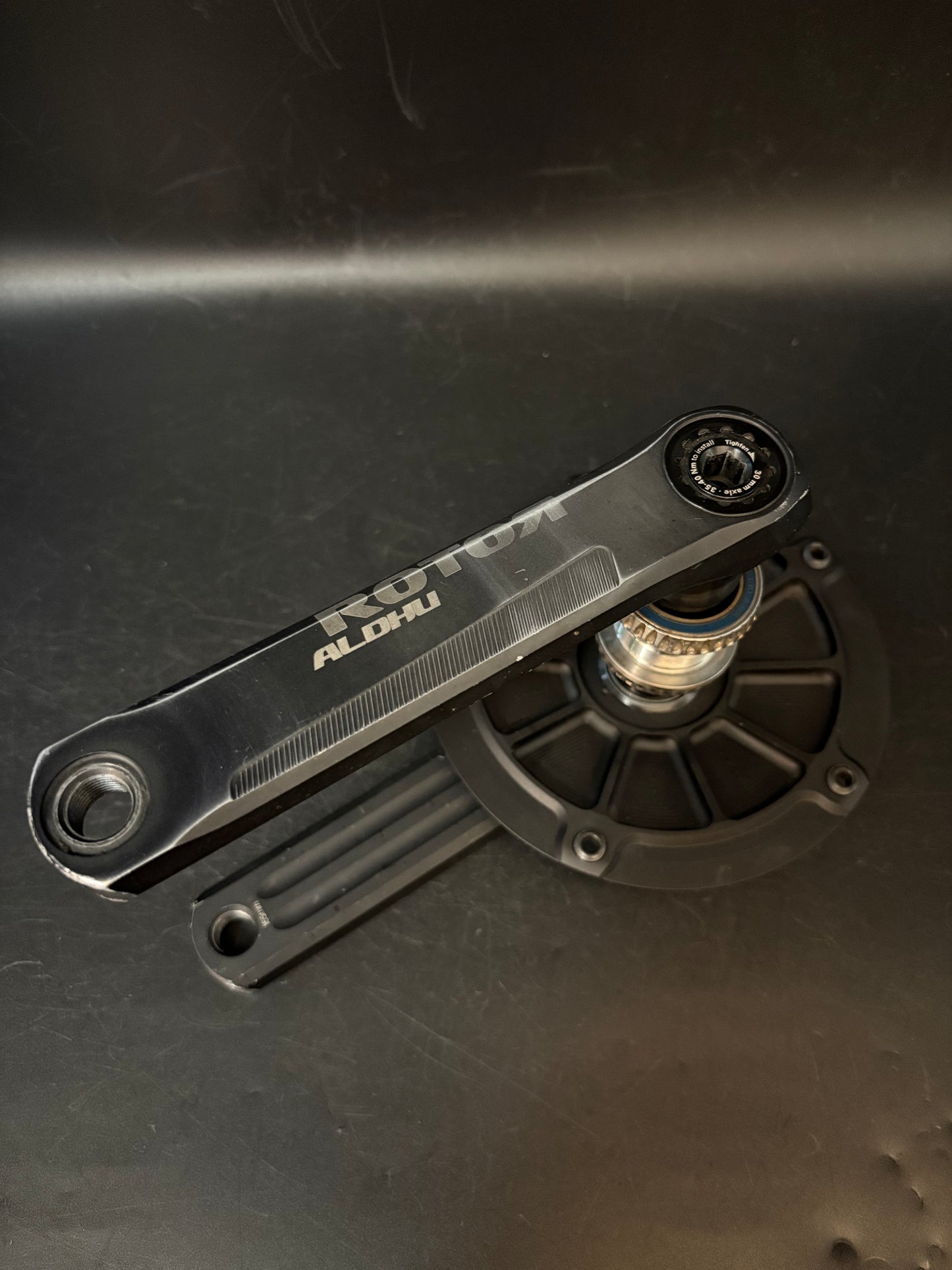 Rotor Aldhu Crankset Black 165mm