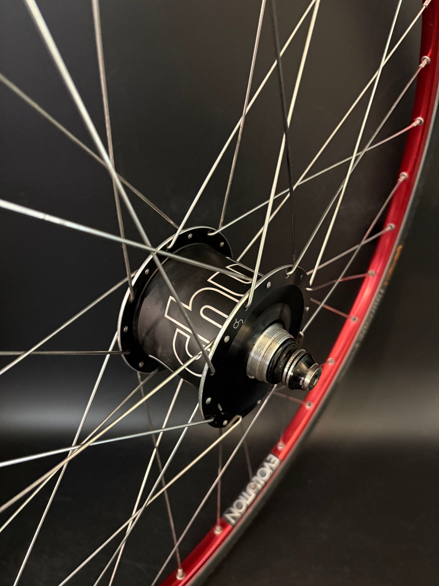 Ambrosio Evolution Red / Chub Hub Wheelset 32h