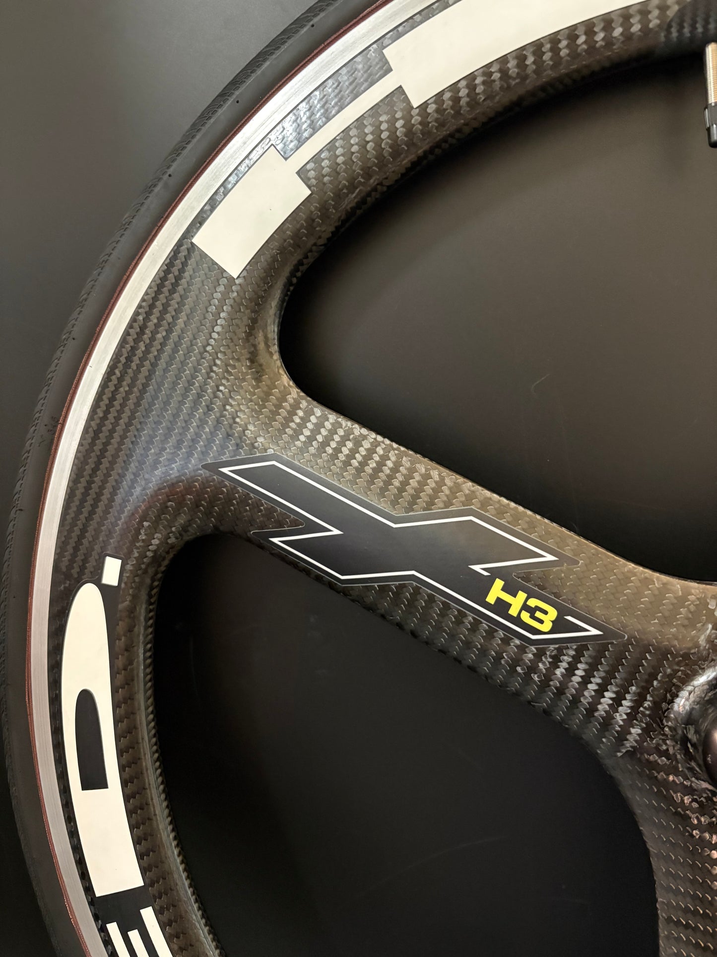 HED H3+ Tri Spoke Front Wheel Carbon Clincher