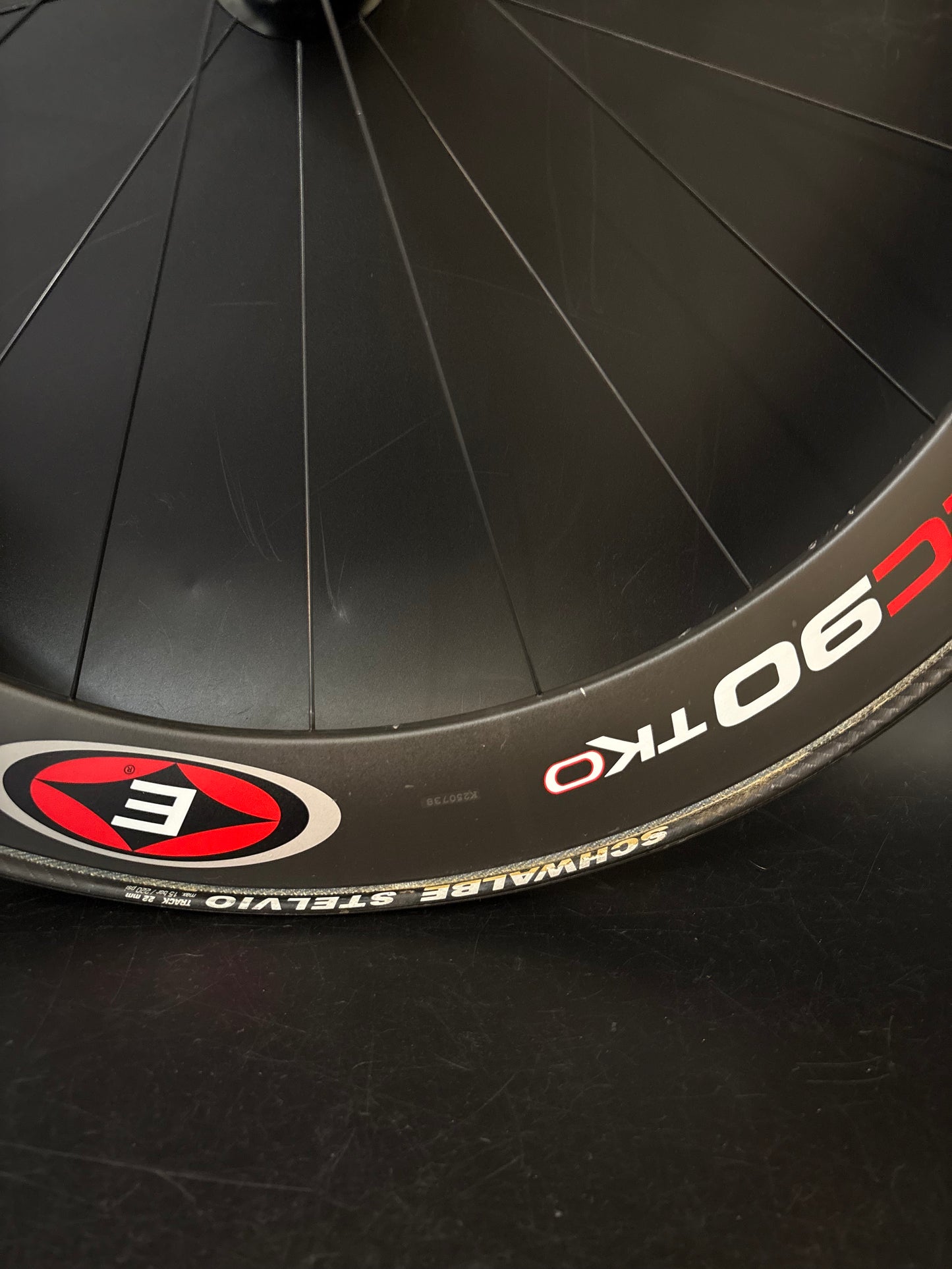 Easton EC90 TKO 55mm Carbon Tubular Wheelset 20/28h