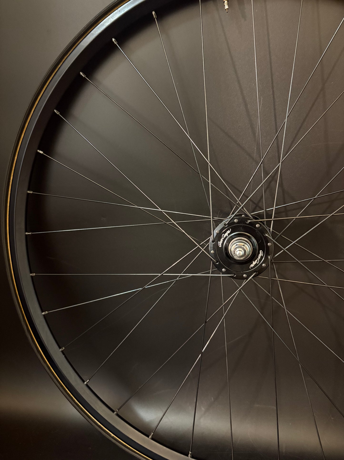 Unbranded Tubular Rims Black / Gran Compe HF Wheelset 32h