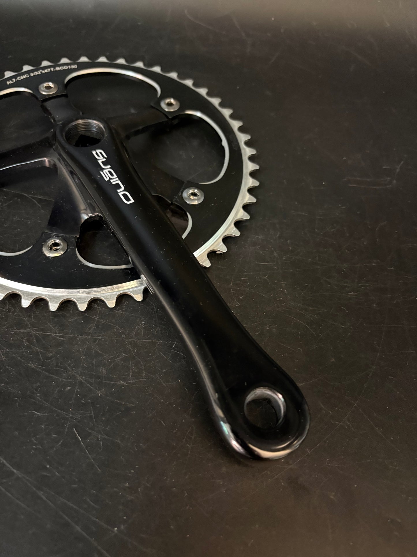 Sugino Messenger Crankset Black 170mm 47t 130bcd