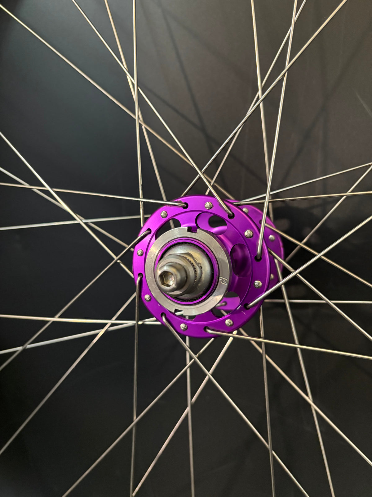 H Plus Son Tb14 Silver / Paul Components Purple Wheelset 32h