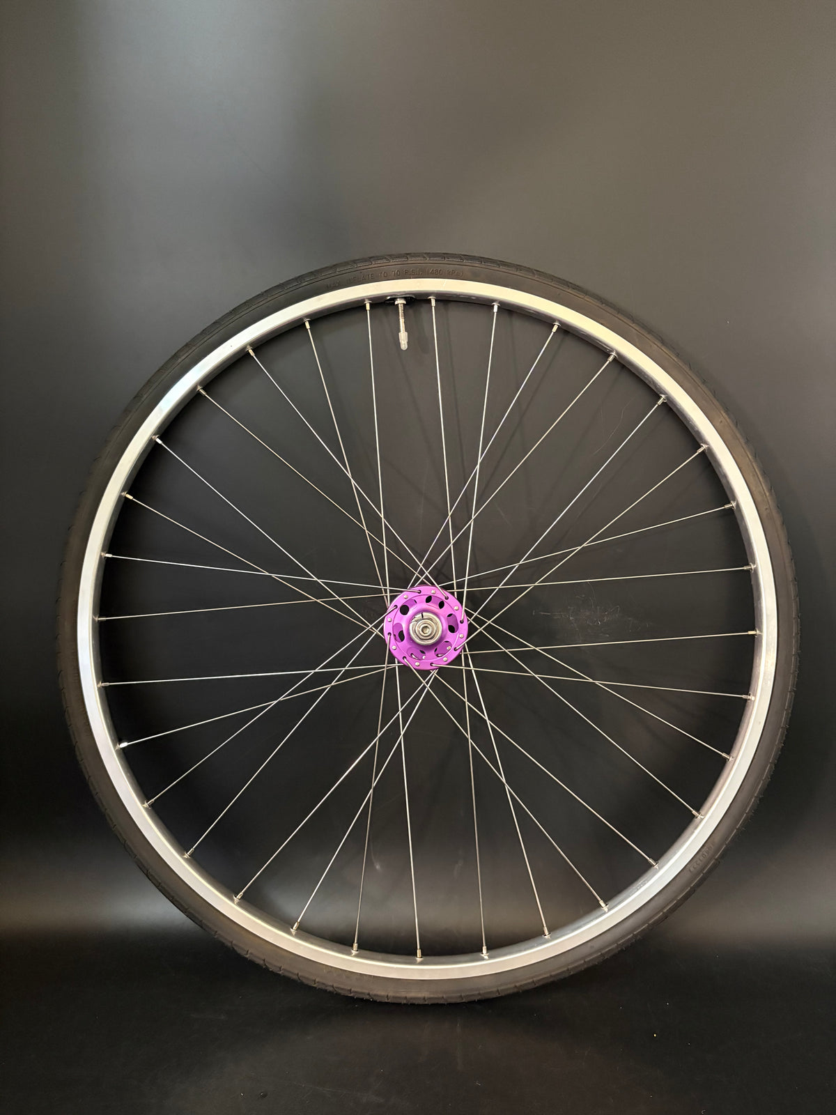 H Plus Son Tb14 Silver / Paul Components Purple Wheelset 32h