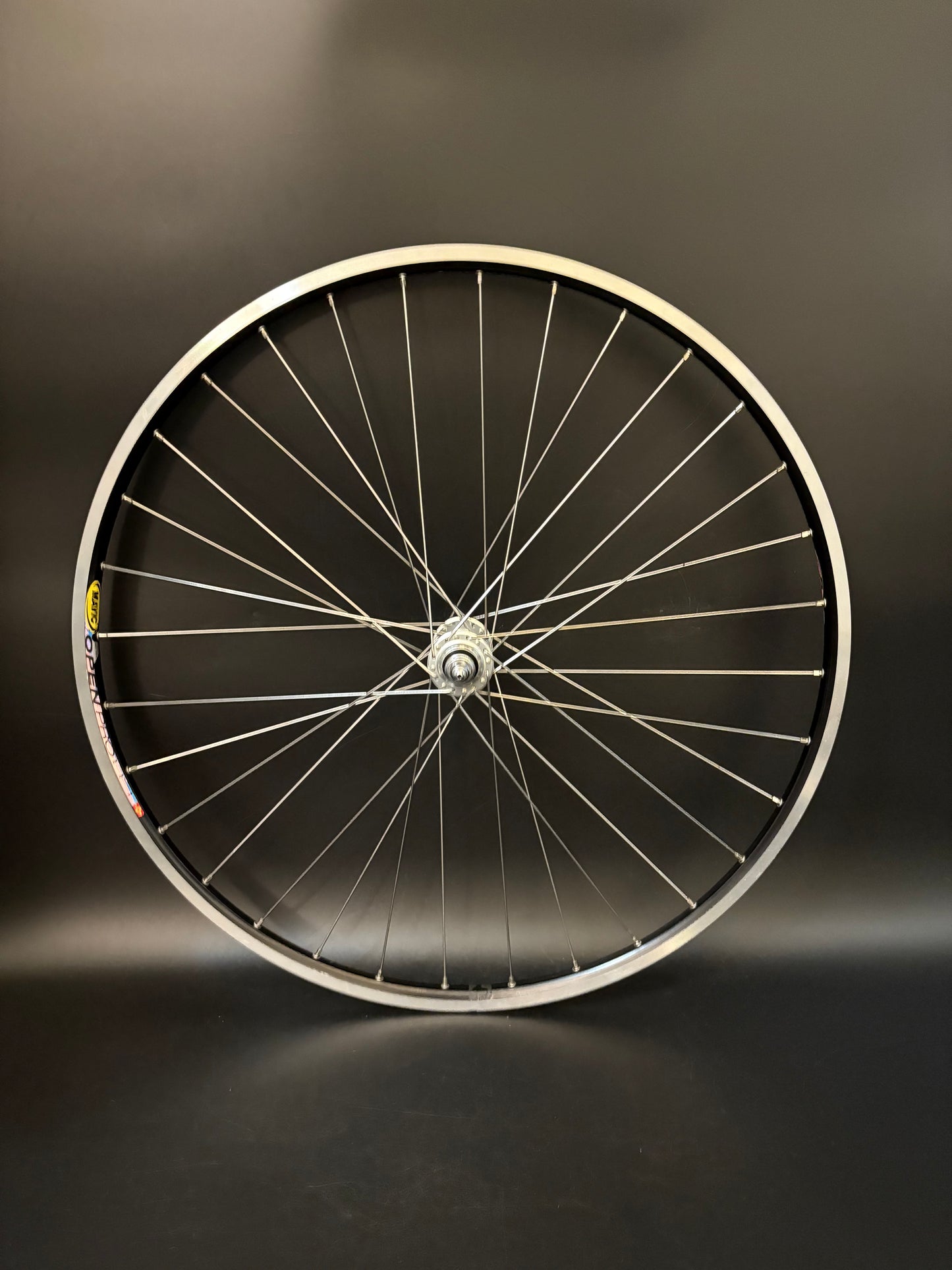 Mavic Open Pro Black Machined / Dura Ace 7710 Low Flange Wheelset 32h