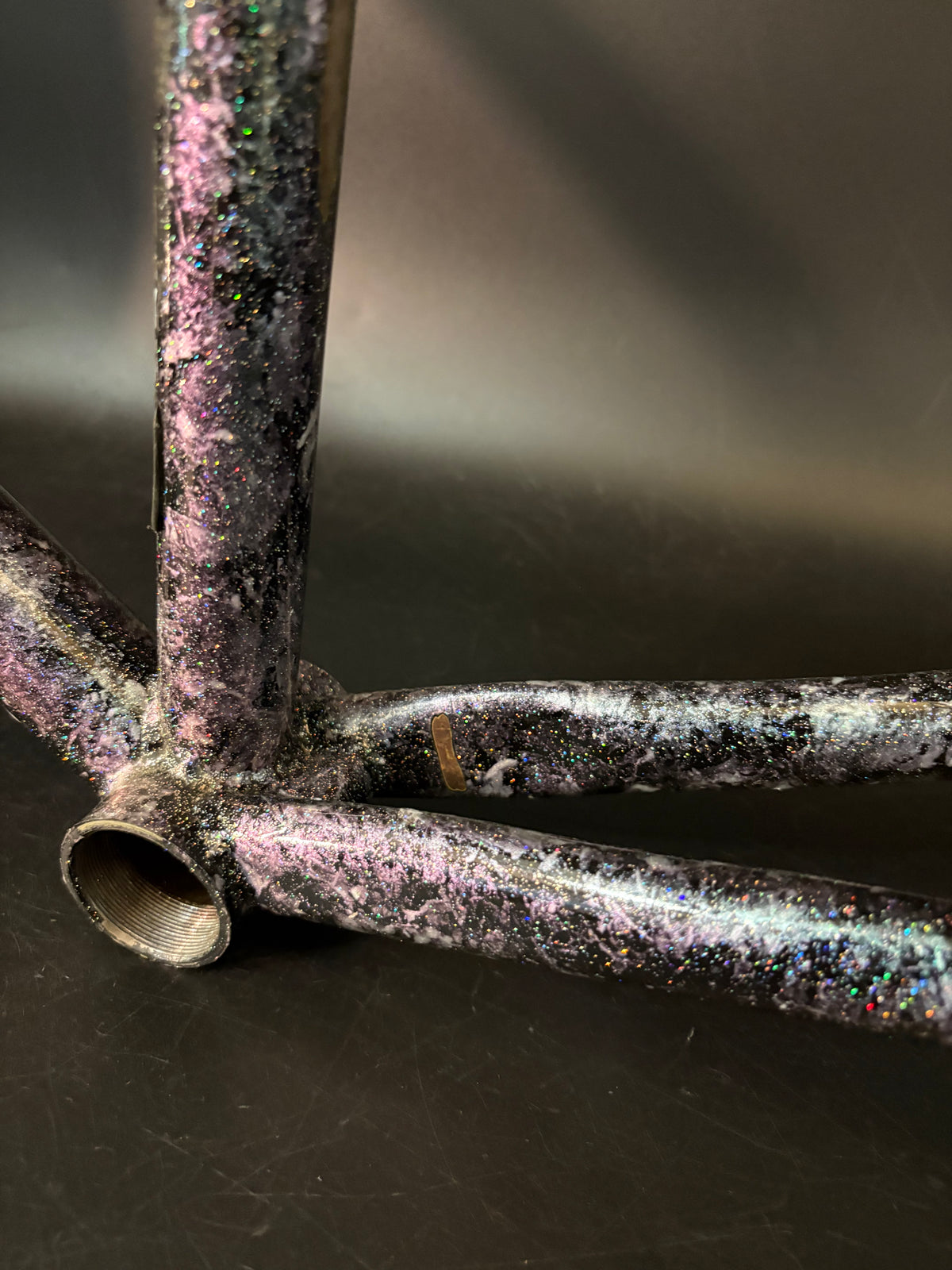 Vendetta Triple T Frameset Purple Marble Sparkle XS