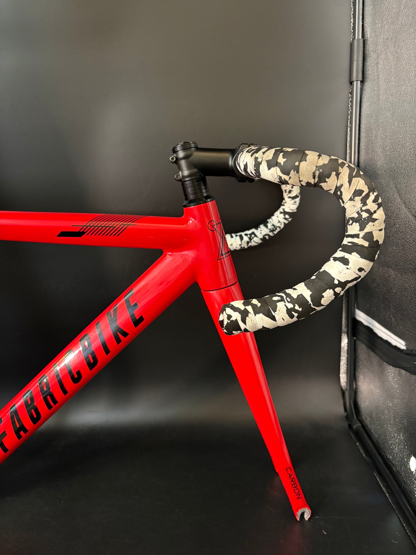 Fabricbike Aero Frameset Red 54cm w/ Stem + Drops