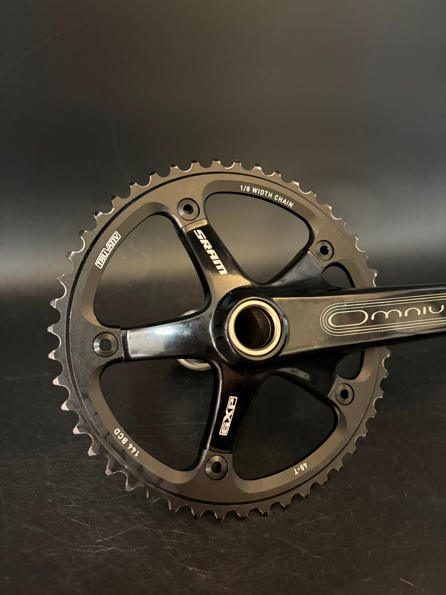 Sram Omnium Crankset Black 165mm 48t