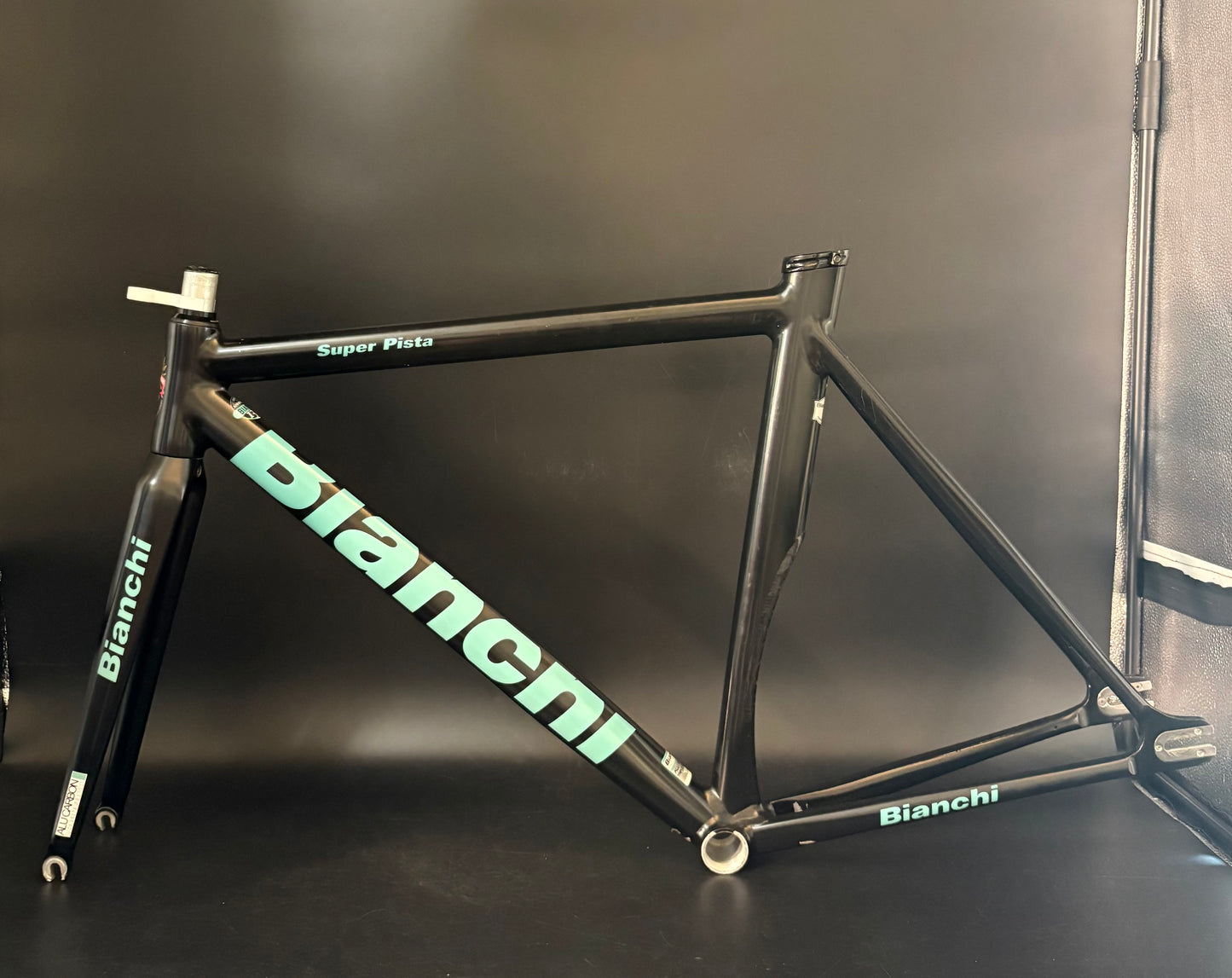 Bianchi Super Pista Frameset Black/Celeste 53cm