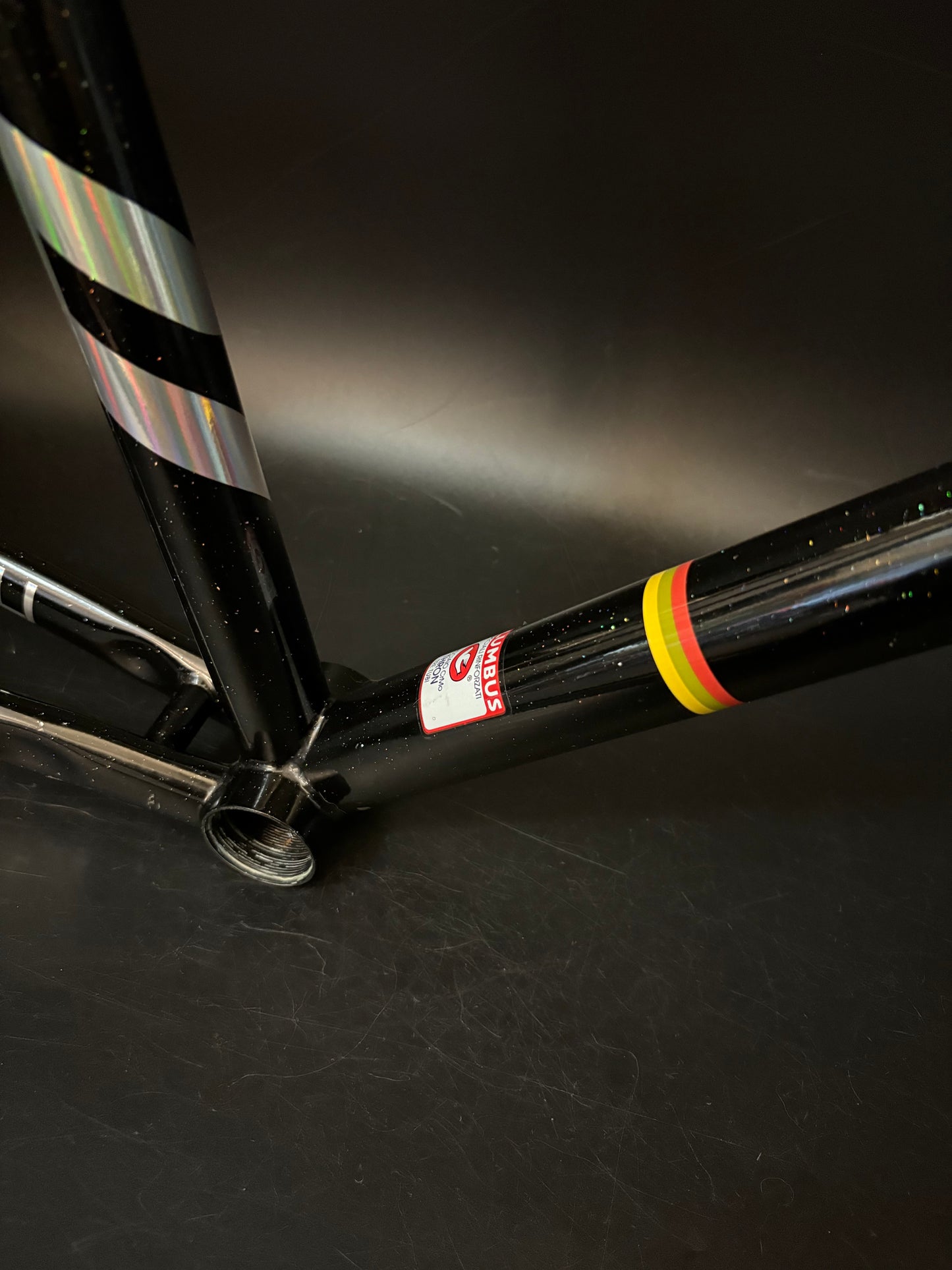 Cinelli Vigorelli Steel Frameset Black Sparkle L