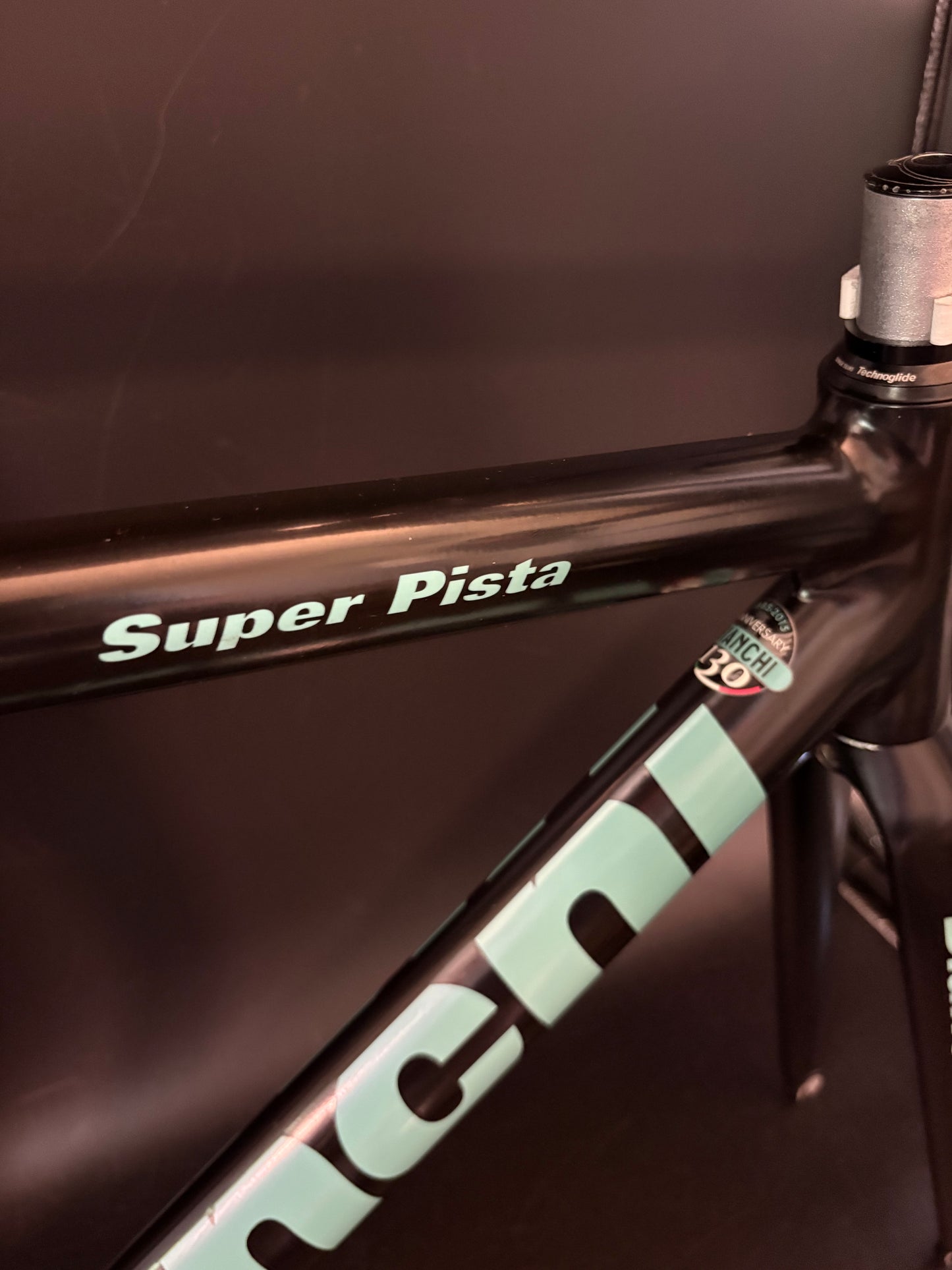 Bianchi Super Pista Frameset Black/Celeste 53cm