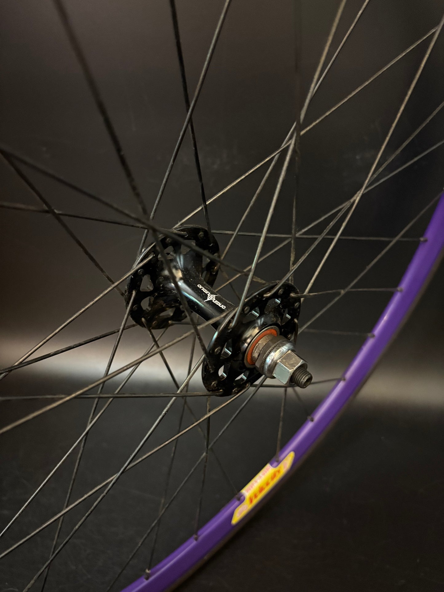Velocity Deep V Purple / Origin 8 Wheelset 32h