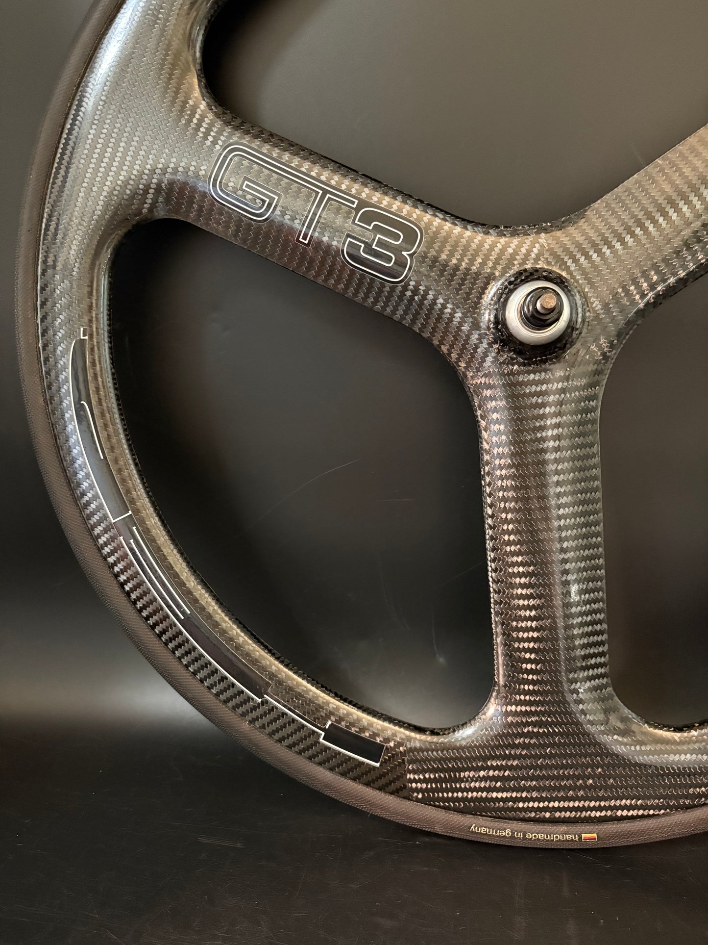 HED GT3 Tri Spoke Front Wheel Carbon Tubular