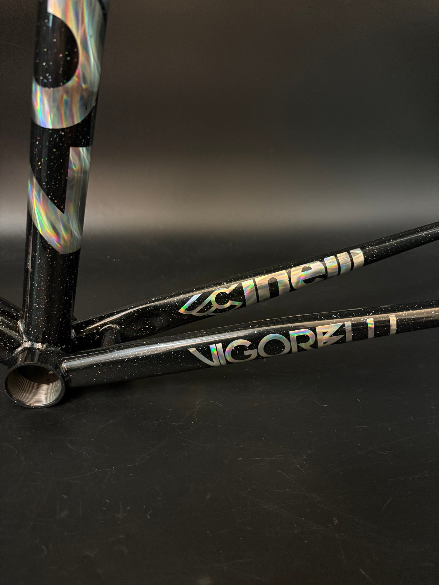 Cinelli Vigorelli Steel Frameset Black Sparkle XL
