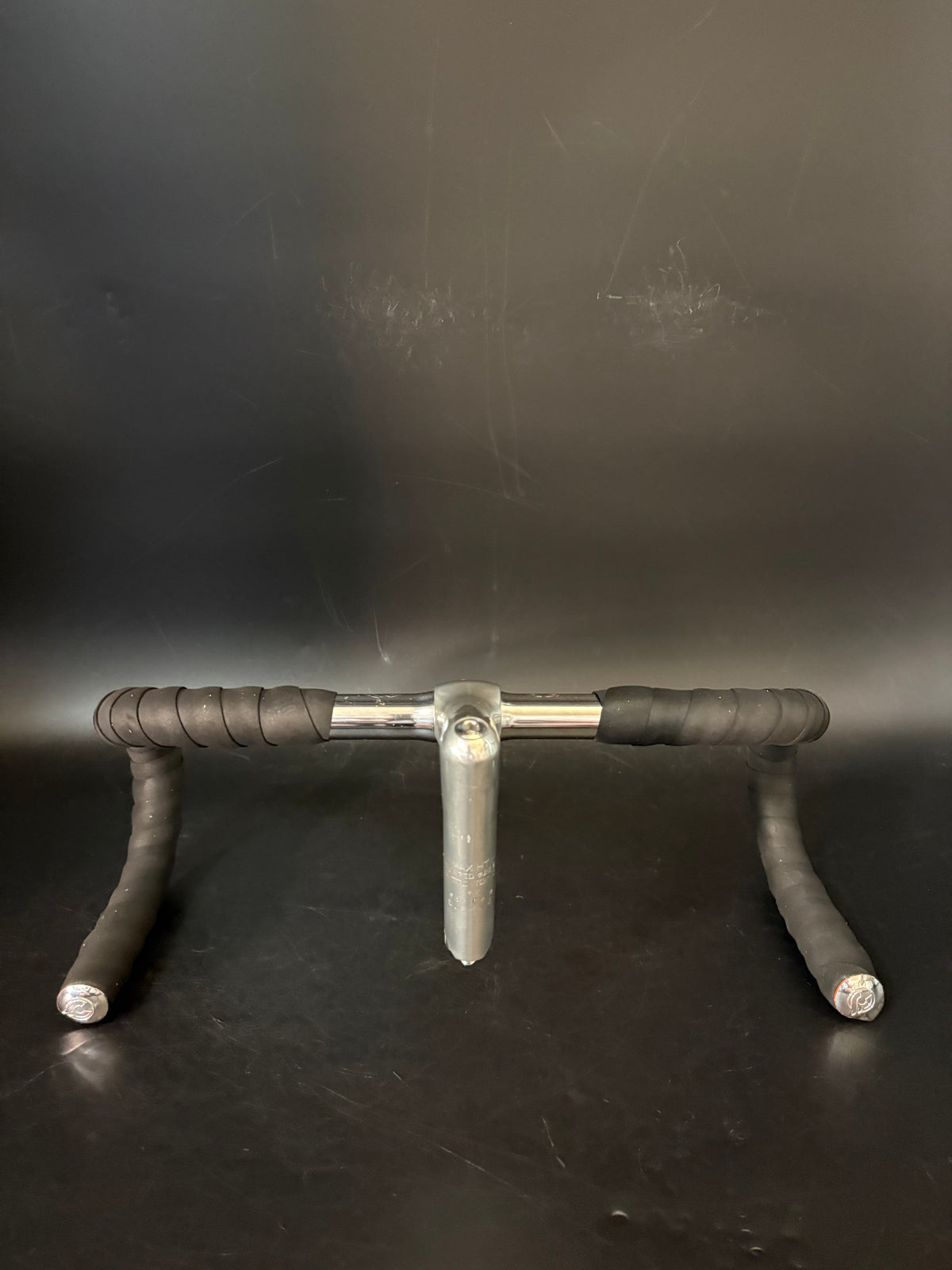 Nitto Fuji Olympiade Drop Handlebar Silver 39cm + Nitto Jaguar Stem 100mm 25.4