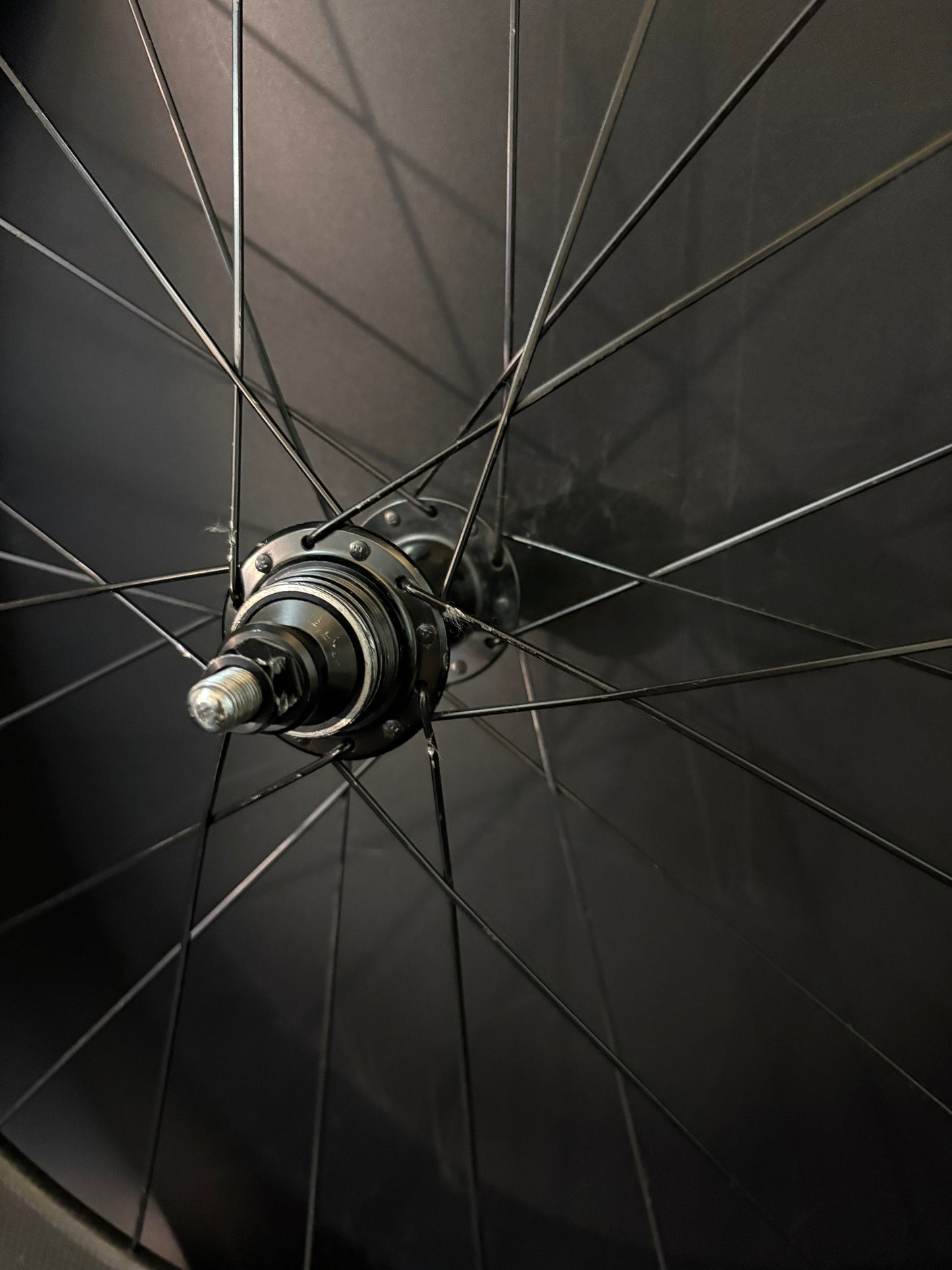 Unbranded Carbon Clincher 80mm / Gran Compe LF Black Rear Wheel 24h
