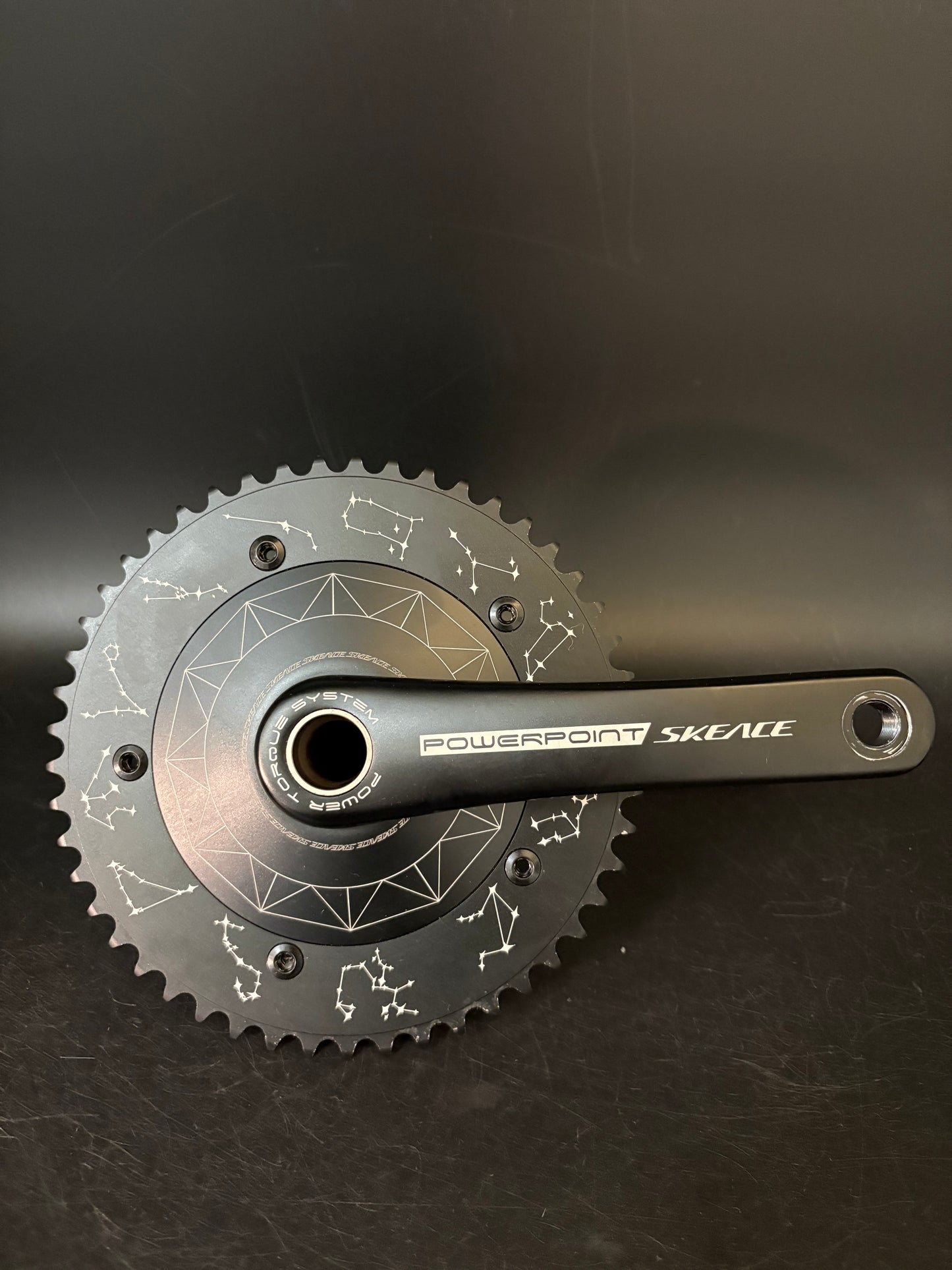 Skeace Powerpoint Crankset Black 165mm 49t
