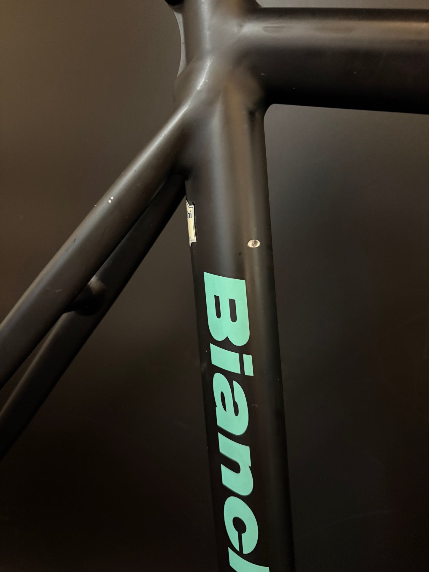 CRACKED Bianchi Pista Concept 2003 Frameset Black 55cm