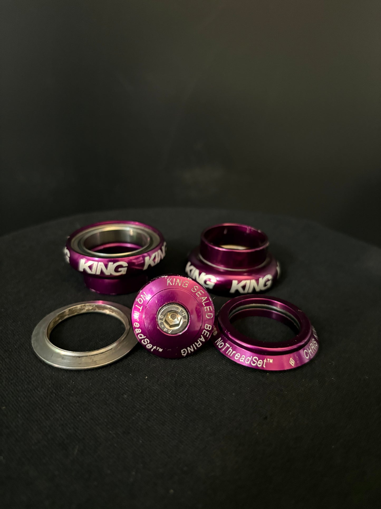 Chris King Headset Dark Plum 1” Threadless